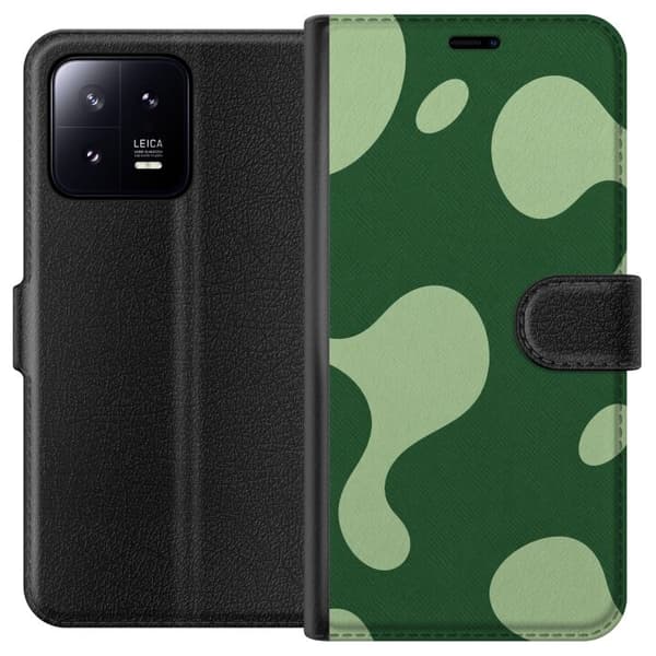 Kompatibelt Plånboksfodral till Xiaomi 13 Matcha Melt grön
