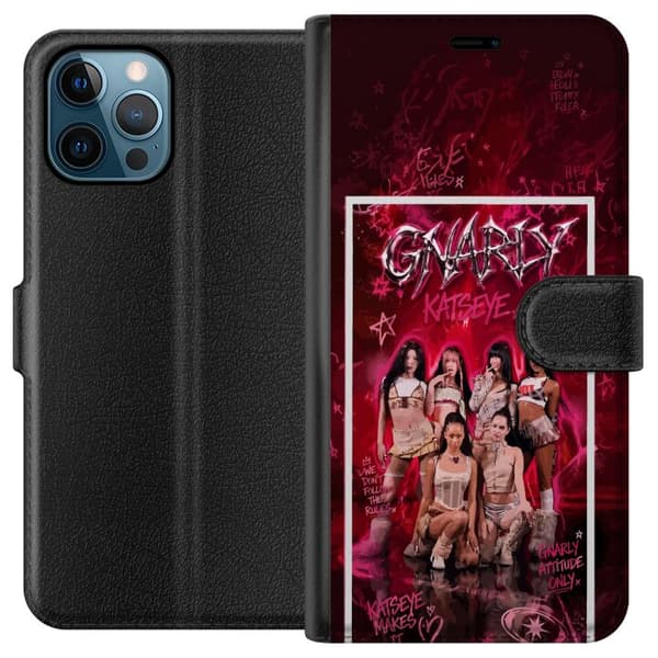 Kompatibelt Lommeboketui til Apple iPhone 12 Pro Max KATSEYE rosa