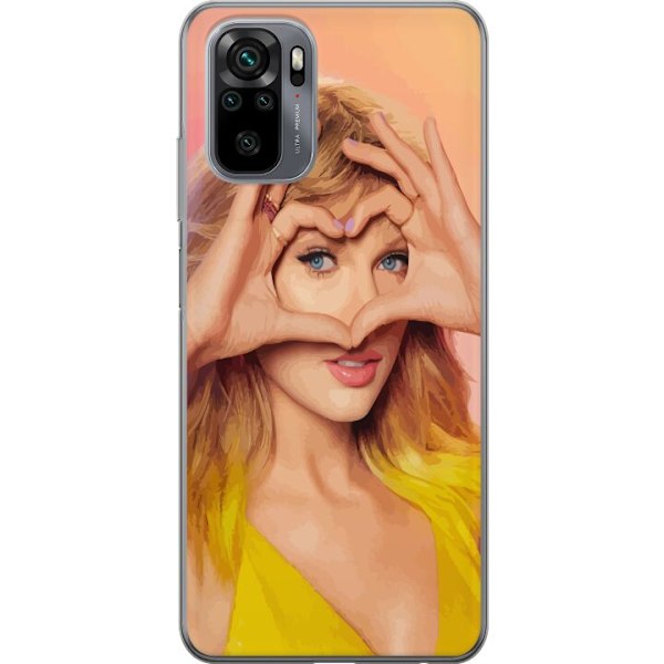 Xiaomi Redmi Note 10S Läpinäkyvä kuori Taylor Swift