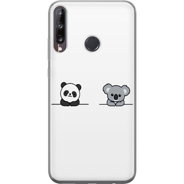 Huawei P40 lite E Genomskinligt Skal Panda Koala