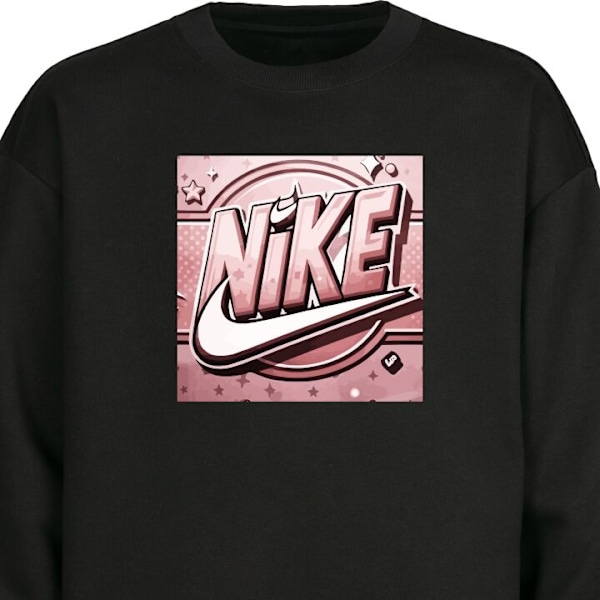 Sweatshirt til Voksne | Klassisk Collegebluse Nike Lyserød sort XXL