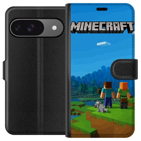 Google Pixel 9 Tegnebogsetui Minecraft Key Art