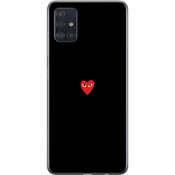 Samsung Galaxy A51 Genomskinligt Skal Heart