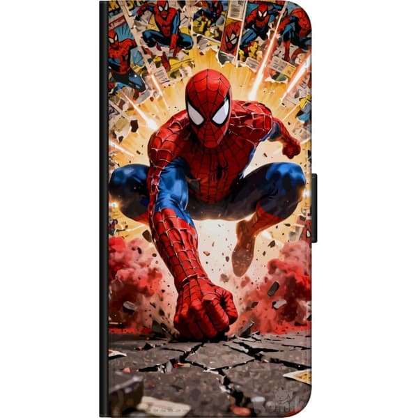 Kompatibelt Lommeboketui til Nokia 5.4 Spider Man action