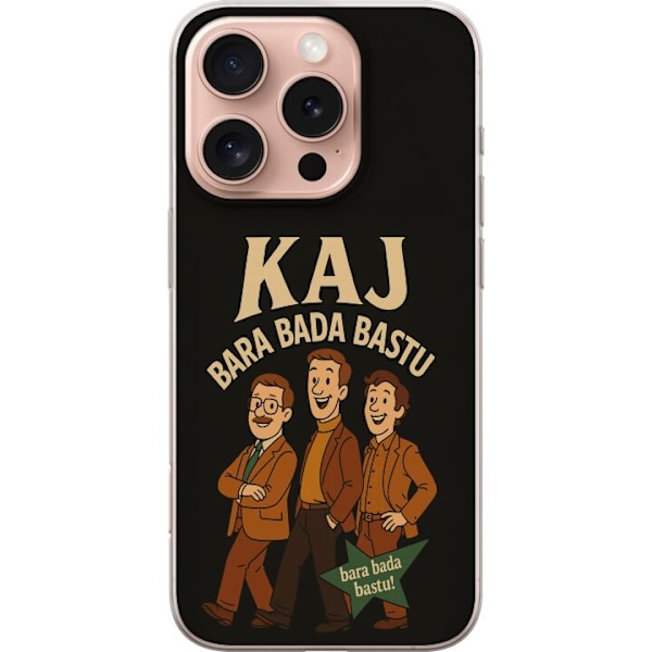 Apple iPhone 16 Pro Läpinäkyvä kuori Kaj Bara Bada Sauna Fe