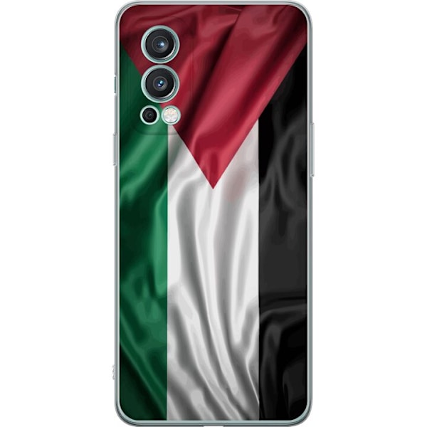 OnePlus Nord 2 5G Läpinäkyvä kuori Palestiinan lippu – ikoninen vapauden symboli punaisessa, mustassa, valkoisessa ja vihreässä