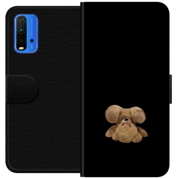Xiaomi Redmi Note 9 4G Plånboksfodral Upp och ner björn