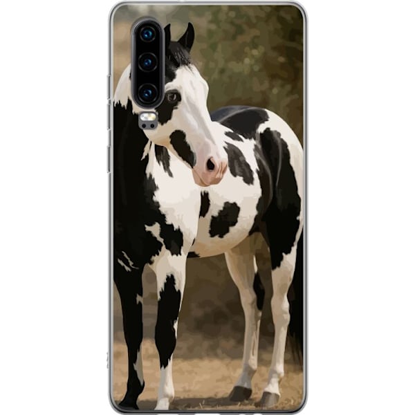 Huawei P30 Läpinäkyvä kuori Kaunis Hevonen - elegantti hevonen kuva-aihe