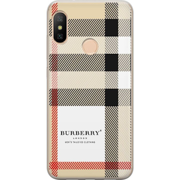 Xiaomi Redmi 6 Pro Gennemsigtig cover Burberry