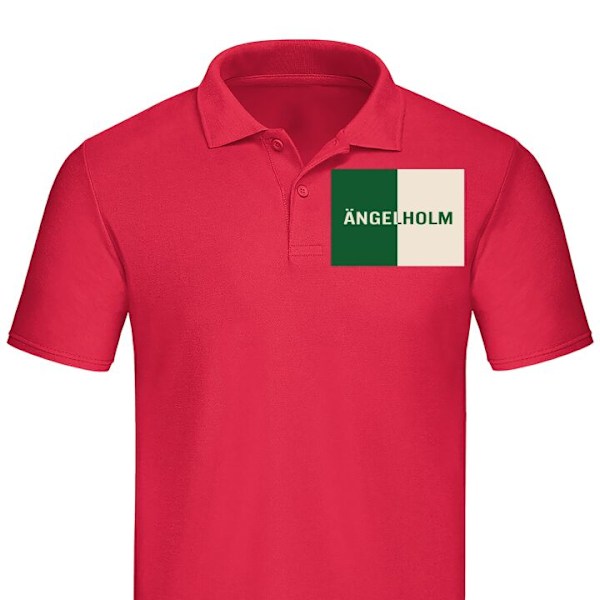 Poloshirt til Voksen | Elegant Poloshirt Ängelholm – Hockey Rød Stor
