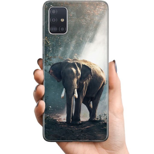 Samsung Galaxy A51 TPU Mobilskal Elefant