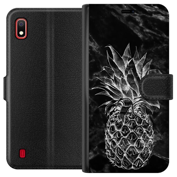 Samsung Galaxy A10 Lommeboketui Marmor Ananas
