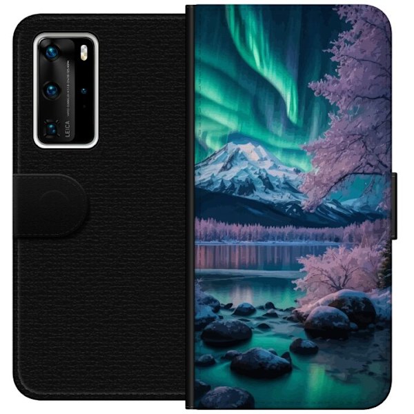 Huawei P40 Pro Lompakkokotelo Norrsken