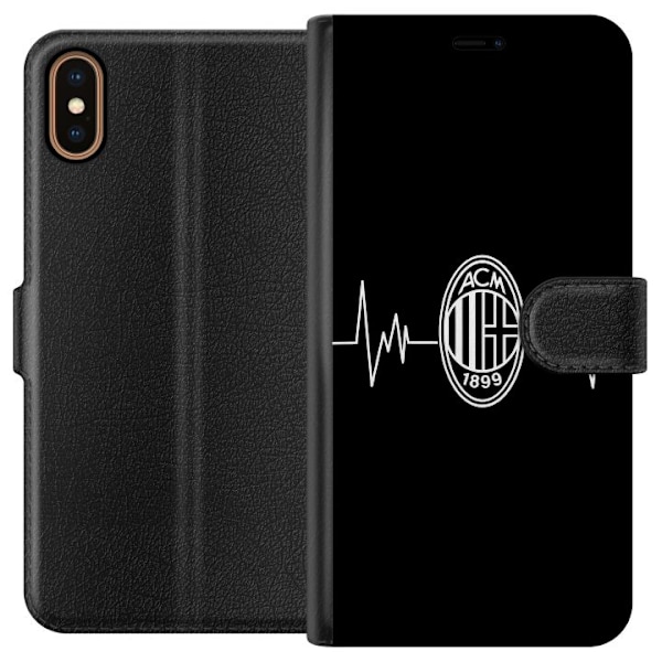 Apple iPhone XS Tegnebogsetui AC Milan