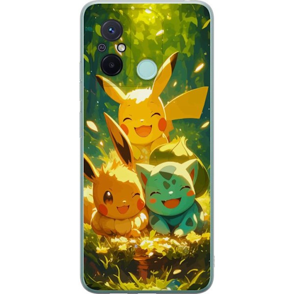 Xiaomi Redmi 12C Genomskinligt Skal Pixelmonster spelstil – färgstark design för retroälskande gamers