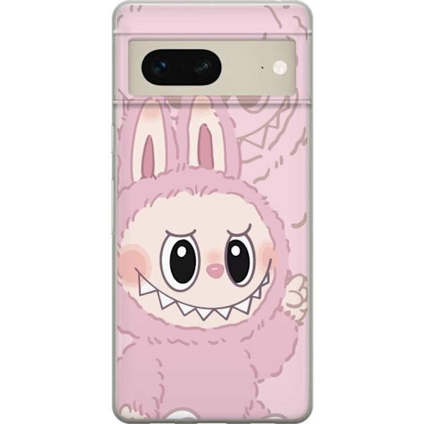 Google Pixel 7 Läpinäkyvä kuori Labubu Floral Freak