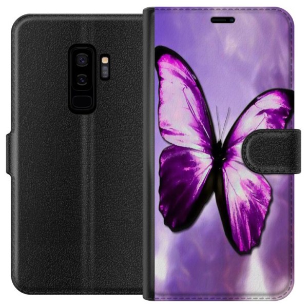 Samsung Galaxy S9+ Lommeboketui Sommerfugl