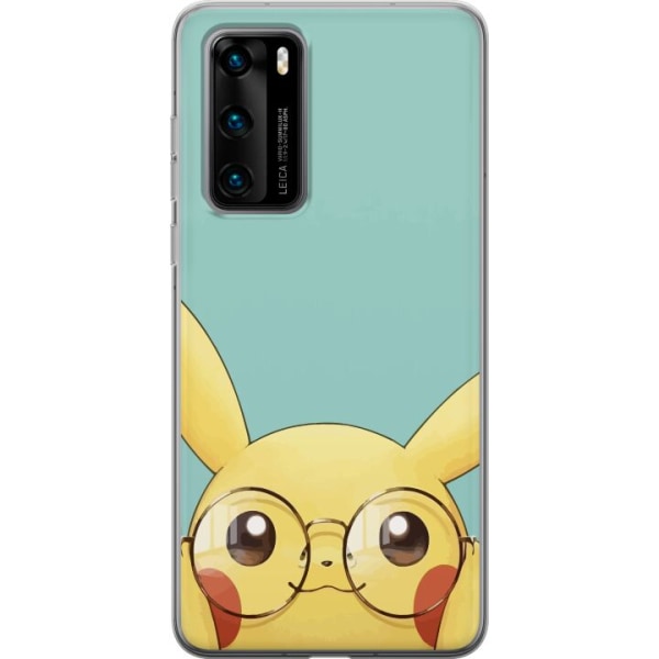 Huawei P40 Läpinäkyvä kuori Pikachu lasit