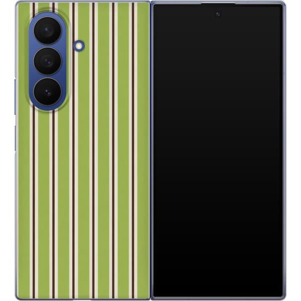 Kompatibelt Mobilskal till Samsung Galaxy Z Fold7 Matcha Stripe grön