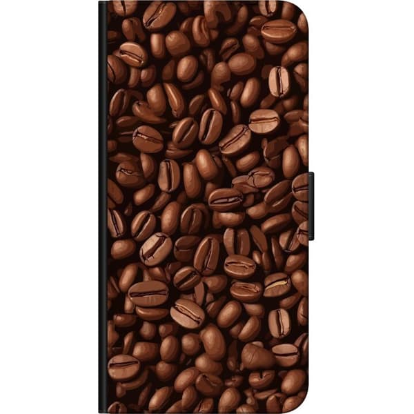 Kompatibelt Lommeboketui til Nokia 5.4 Kaffebönor närbild brun