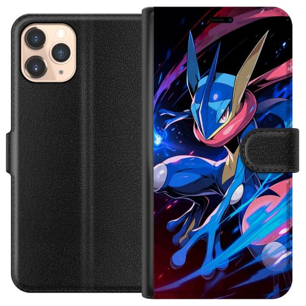 Kompatibel Tegnebogsetui til Apple iPhone 11 Pro Dynamisk figur i blå farver med bevægelse og energiske effekter blå