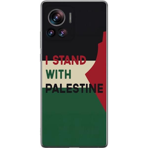 Motorola Edge 30 Ultra Läpinäkyvä kuori Pysähdy Palestiina