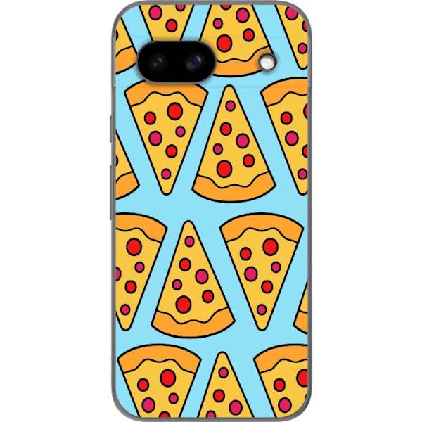 Google Pixel 8a Läpinäkyvä kuori Pizza Malli