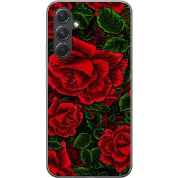 Samsung Galaxy S25+ Genomskinligt Skal Blommor Floral