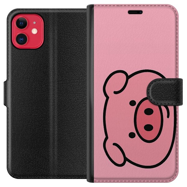 Apple iPhone 11 Tegnebogsetui Kawaii Piggy