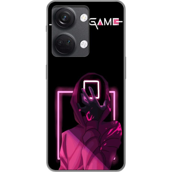 OnePlus Nord 3 Genomskinligt Skal Squid Game Tema Populär Serie Motiv Grafiskt Ikoniskt Design Asiatisk Popkultur Spänning Drama