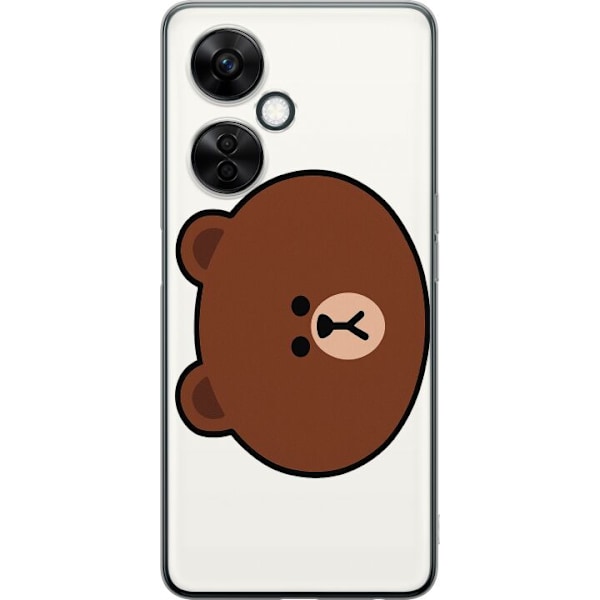 OnePlus Nord CE 3 Lite Gennemsigtig cover line friends brown