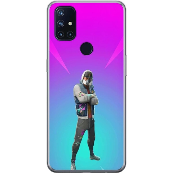 OnePlus Nord N10 5G Gennemsigtig cover sort ridder fortnite