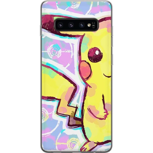 Samsung Galaxy S10 Gennemsigtig cover Pikachu 3D