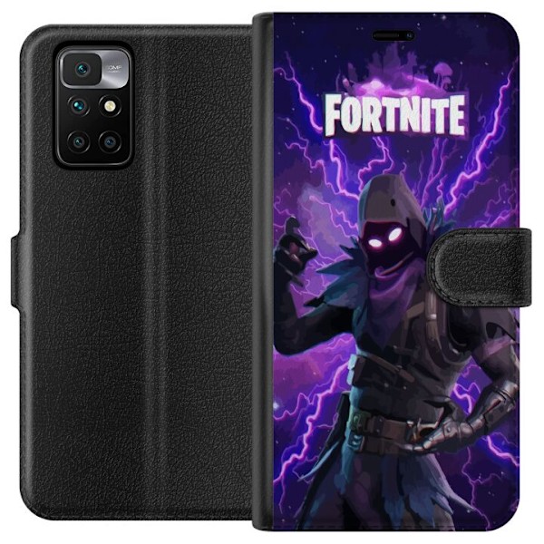 Xiaomi Redmi 10 Tegnebogsetui Fortnite Raven