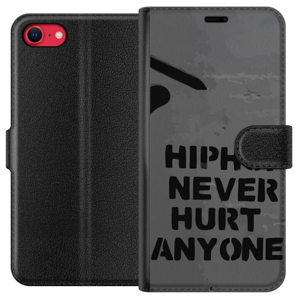 Apple iPhone 8 Plånboksfodral Hip Hop Never Hurts Anyone Citat Streetwear Musik Livsstil Grafiskt Textmotiv Populär Kultur