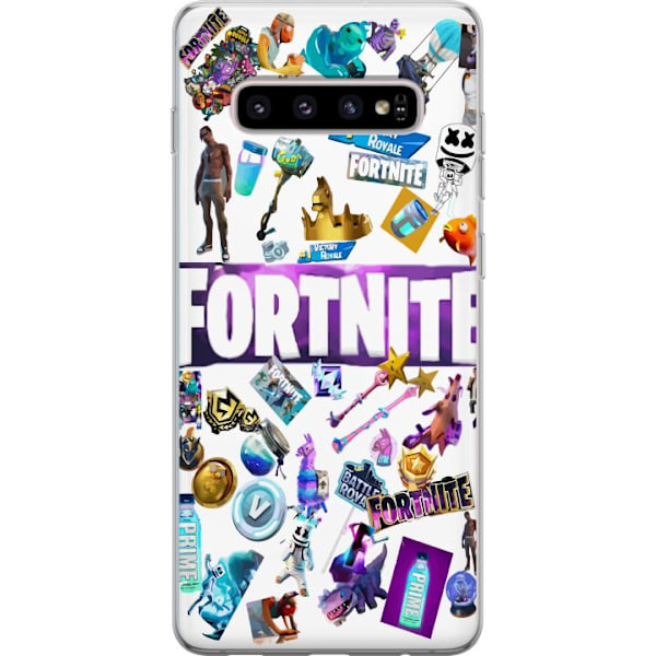 Samsung Galaxy S10+ Gennemsigtig cover Fortnite