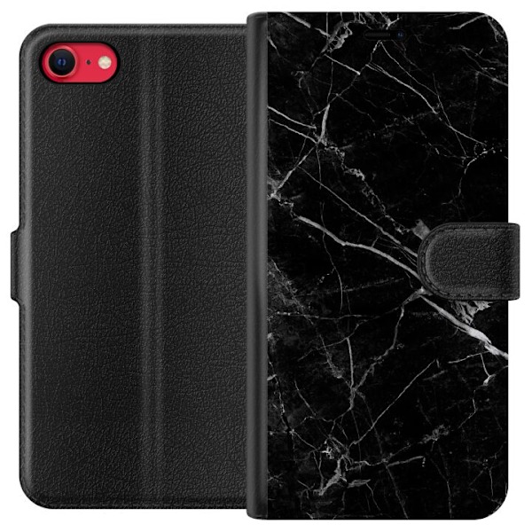 Apple iPhone 8 Lommeboketui Svart Marmor