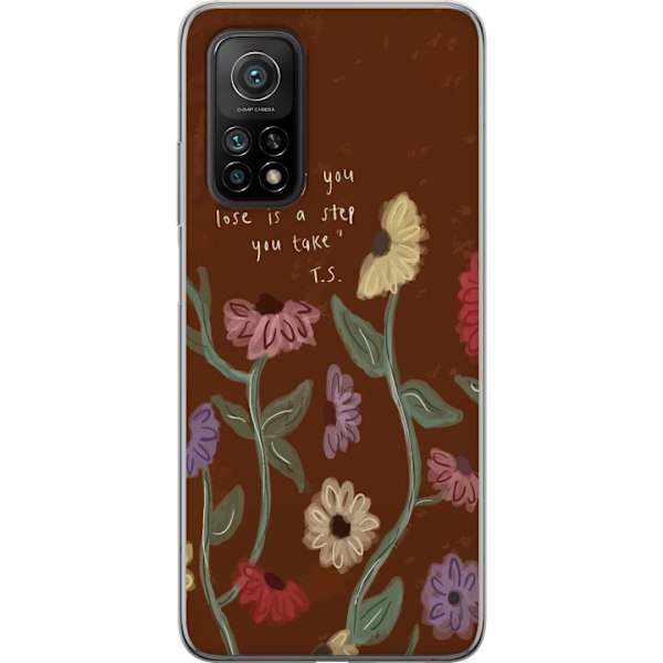 Xiaomi Mi 10T 5G Gennemsigtig cover Blomster