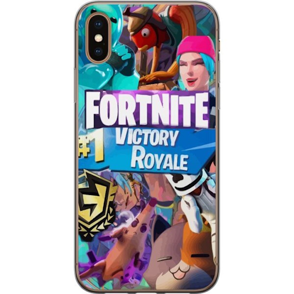 Apple iPhone X Läpinäkyvä kuori Fortnite