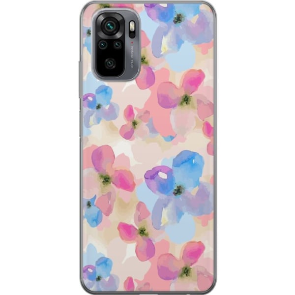 Xiaomi Redmi Note 10S Gennemsigtig cover Blomsterlykke