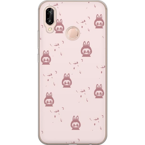 Huawei P20 lite Läpinäkyvä kuori Labubu Neon Pop - Neonvär