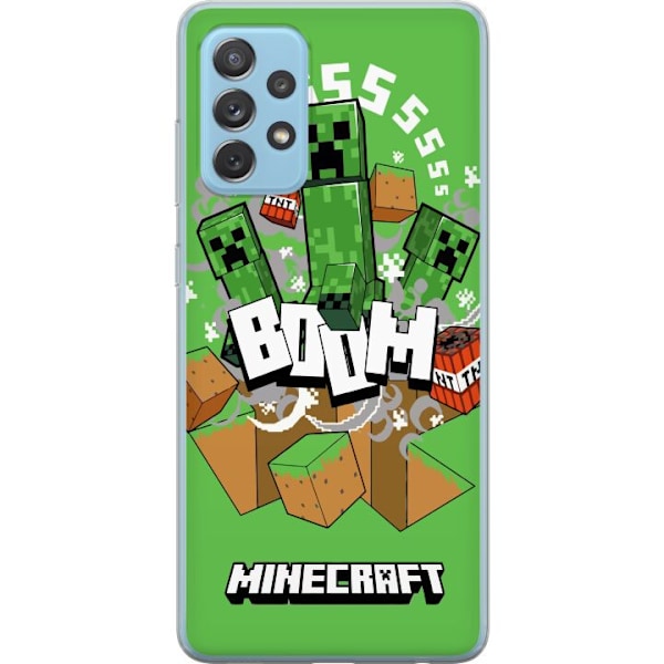 Samsung Galaxy A72 5G Genomskinligt Skal Minecraft Boom