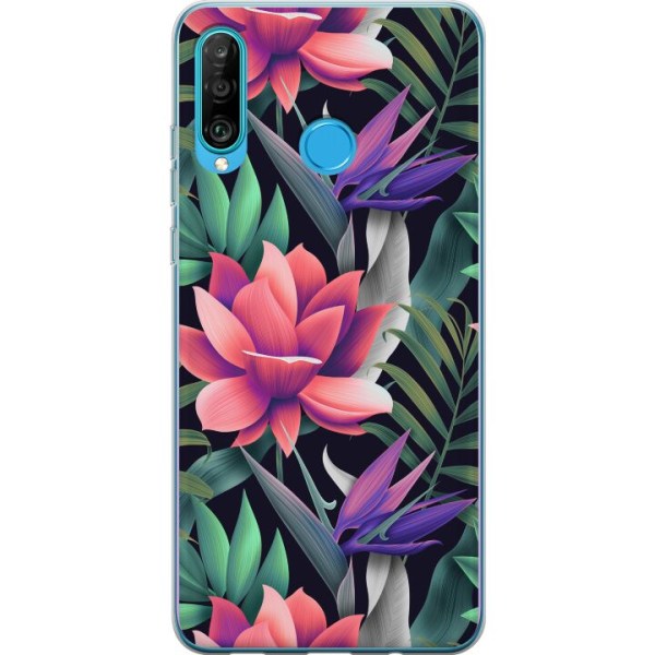Huawei P30 lite Cover / Mobilcover - Blomster