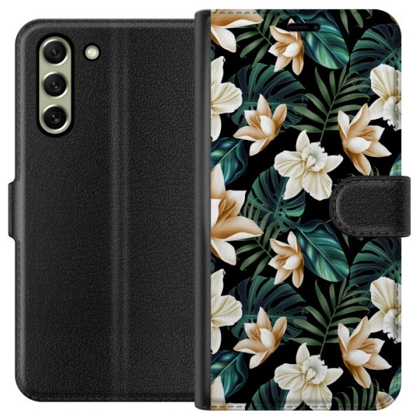 Samsung Galaxy S21 FE 5G Tegnebogsetui Blomster