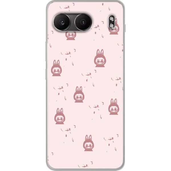 OnePlus Nord 4 Gjennomsiktig deksel Labubu Neon Pop - Neonfarg