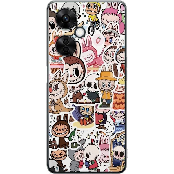 OnePlus Nord CE 3 Lite Läpinäkyvä kuori Labubu All-Stars