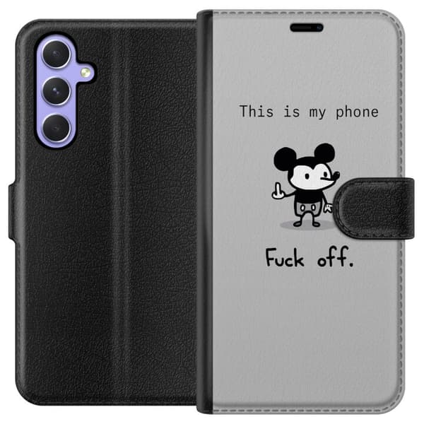 Kompatibel Tegnebogsetui til Samsung Galaxy A54 Fuck Off