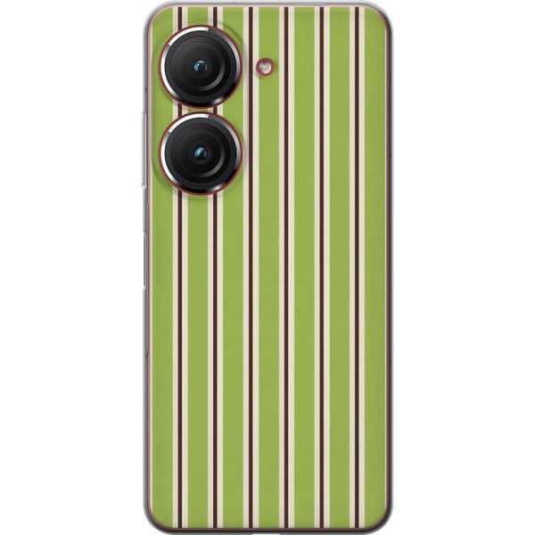 Kompatibel Mobilcover til Asus Zenfone 9 Matcha Stripe grøn