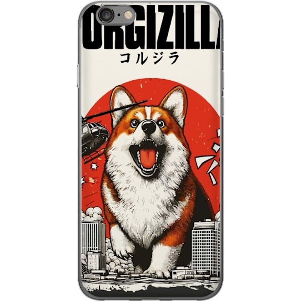 Apple iPhone 6 Genomskinligt Skal Corgizilla
