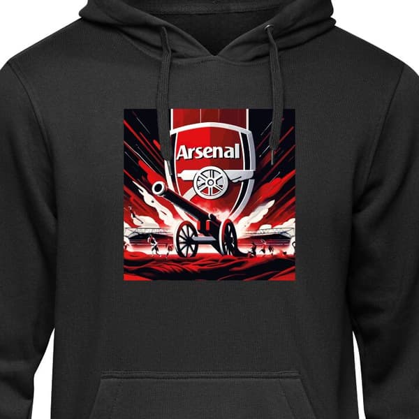 Børne Hoodie Sort 9-11 År Arsenal sort 9-11 År
